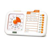 Kdouehg Timer Visivo ADHD per Bambini e Adulti con Lavagna di Pianificazione, Timer per Attività, Tabella Delle Faccende e Pianificazione Visiva