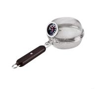 Kdouehg Tostatrice per Caffè In Acciaio Inossidabile con Termometro per Uso Domestico, Compatibile con Aperto. Rete In Filo Metallico per la Tostatura Dei Chicchi di Caffè.