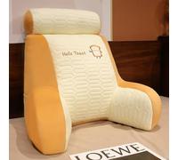 KDTRKH Cuscino da lettura per letto, comodo cuscino rimovibile, schienale morbido, multifunzionale, supporto per la schiena per rilassarsi guardare la TV, toast, 60 x 50 cm