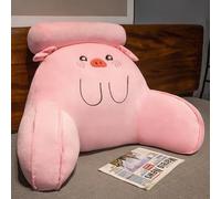 KDTRKH Cuscino per il riposo a letto, morbido cuscino lombare, cuscino per riposare a letto, per sedersi a letto, rilassarsi, guardare la TV, giocare, rosa, 40 x 60 cm