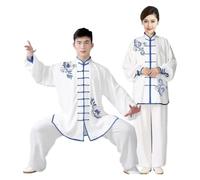 KDveppuzx Tute tradizionali per il Tai Chi, Uniforme ricamata Tai Chi a maniche lunghe da uomo e donna multicolore, tutte le taglie