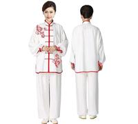 KDveppuzx Tute tradizionali per il Tai Chi, Uniforme ricamata Tai Chi a maniche lunghe da uomo e donna multicolore, tutte le taglie