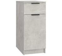 KDVXBCQJH Armadio da ufficio grigio cemento, 33,5 x 50 x 75 cm, armadio da | Armadietto compatto con cassetto e scomparti aperti per organizzare lo studio e la camera da letto.