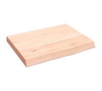 KDVXBCQJH Scaffale da parete in legno massiccio di rovere non trattato, 40 | Versatile ripiano in legno con bordo naturale per camera da letto e soggiorno. Personalizzabile e portata fino a 20 kg.