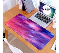 KDWJS Tappetino per mouse XXL Speed Gaming - 90x40 cm - XXL Mousepad - base antiscivolo - migliora la precisione e la velocità - Splendido cielo al tramonto con nuvole di tutte le possibili sfumature