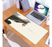 KDWJS Tappetino per mouse XXL Speed Gaming - 90x40 cm - XXL Mousepad - base antiscivolo - migliora la precisione e la velocità - Decorazioni della Cina antica, lanterna tradizionale appesa all'arco d
