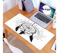 KDWJS Tappetino per mouse XXL Speed Gaming - 90x40 cm - XXL Mousepad - base antiscivolo - migliora la precisione e la velocità - Citazioni ispiratrici, lettering ispiratori che non smettono mai di so