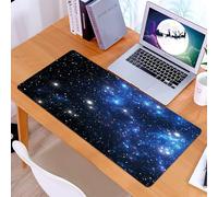 KDWJS Tappetino per mouse XXL Speed Gaming - 90x40 cm - XXL Mousepad - base antiscivolo - migliora la precisione e la velocità - Immagine a tema costellazione, stelle dello spazio esterno e mistero d