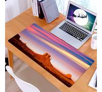 KDWJS Tappetino per mouse XXL Speed Gaming - 90x40 cm - XXL Mousepad - base antiscivolo - migliora la precisione e la velocità - Stati Uniti, Monument Valley West Mitten e Merrick Butte Sunset Utah D