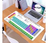 KDWJS Tappetino per mouse XXL Speed Gaming - 90x40 cm - XXL Mousepad - base antiscivolo - migliora la precisione e la velocità - Tavola periodica, materiale didattico per la didattica scientifica in