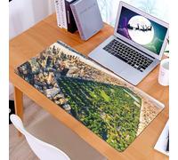KDWJS Tappetino per mouse XXL Speed Gaming - 90x40 cm - XXL Mousepad - base antiscivolo - migliora la precisione e la velocità - Vista aerea di Manhattan, New York, guardando verso nord verso Central