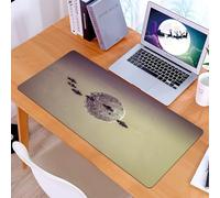 KDWJS Tappetino per mouse XXL Speed Gaming - 90x40 cm - XXL Mousepad - base antiscivolo - migliora la precisione e la velocità - Scena futuristica con sfere di rete e dischi volanti, sfere misteriose