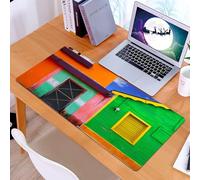 KDWJS Tappetino per mouse XXL Speed Gaming - 90x40 cm - XXL Mousepad - base antiscivolo - migliora la precisione e la velocità - Case caraibiche dai colori vivaci a Isla Mujeres, Messico, America Lat