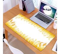 KDWJS Tappetino per mouse XXL Speed Gaming - 90x40 cm - XXL Mousepad - base antiscivolo - migliora la precisione e la velocità - Raccolta, raccolta del riso, cornice, pane di cereali, farina stagiona