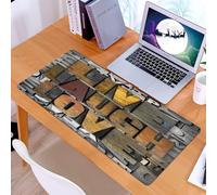 KDWJS Tappetino per mouse XXL Speed Gaming - 90x40 cm - XXL Mousepad - base antiscivolo - migliora la precisione e la velocità - Vivi, ridi, ama, dicendo che promuove i valori sacri di