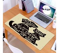 KDWJS Tappetino per mouse XXL Speed Gaming - 90x40 cm - XXL Mousepad - base antiscivolo - migliora la precisione e la velocità - Animali, sagome di cani e gatti condividono un messaggio sentimentale