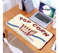 KDWJS Tappetino per mouse XXL Speed Gaming - 90x40 cm - XXL Mousepad - base antiscivolo - migliora la precisione e la velocità - Biglietti del cinema, popcorn freschi e deliziosi e pubblico