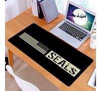 KDWJS Tappetino per mouse XXL Speed Gaming - 90x40 cm - XXL Mousepad - base antiscivolo - migliora la precisione e la velocità - Sigillo commemorativo, grafico con bandiera americana e la parola sig