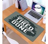 KDWJS Tappetino per mouse XXL Speed Gaming - 90x40 cm - XXL Mousepad - base antiscivolo - migliora la precisione e la velocità - Fitness, Citazione motivazionale Non smettere di incoraggiare Continua