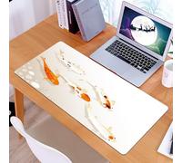 KDWJS Tappetino per mouse XXL Speed Gaming - 90x40 cm - XXL Mousepad - base antiscivolo - migliora la precisione e la velocità - Carpa koi, tradizionale simbolo asiatico sacro a macchie, carpa koi, s