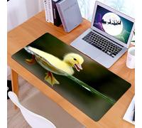 KDWJS Tappetino per mouse XXL Speed Gaming - 90x40 cm - XXL Mousepad - base antiscivolo - migliora la precisione e la velocità - Anatroccolo giallo, soffice anatroccolo giallo che nuota con grazia, s