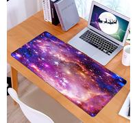 KDWJS Tappetino per mouse XXL Speed Gaming - 90x40 cm - XXL Mousepad - base antiscivolo - migliora la precisione e la velocità - Uno spettacolo straordinario di nebulose cosmiche, uno scenario magnif