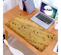 KDWJS Tappetino per mouse XXL Speed Gaming - 90x40 cm - XXL Mousepad - base antiscivolo - migliora la precisione e la velocità - sottofondo musicale grunge (autore delle note G.Meyerbeer 1791-1864 ed