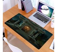 KDWJS Tappetino per mouse XXL Speed Gaming - 90x40 cm - XXL Mousepad - base antiscivolo - migliora la precisione e la velocità - Lanterna gotica e romana, padiglione, edera su pilastri sotto la cupol