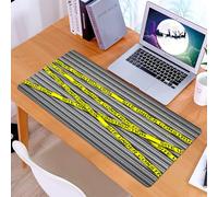 KDWJS Tappetino per mouse XXL Speed Gaming - 90x40 cm - XXL Mousepad - base antiscivolo - migliora la precisione e la velocità - Decorazioni per la polizia, indagine sulla scena del crimine, non pass