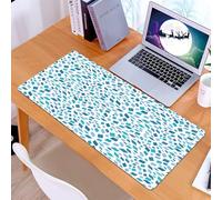 KDWJS Tappetino per mouse XXL Speed Gaming - 90x40 cm - XXL Mousepad - base antiscivolo - migliora la precisione e la velocità - Forme geometriche - design ispirato al motivo, mosaico - come rombo bl