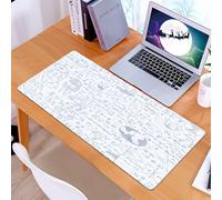 KDWJS Tappetino per mouse XXL Speed Gaming - 90x40 cm - XXL Mousepad - base antiscivolo - migliora la precisione e la velocità - Figure, formule scritte a mano, esercizi, grafici e calcoli. Contesto