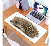 KDWJS Tappetino per mouse XXL Speed Gaming - 90x40 cm - XXL Mousepad - base antiscivolo - migliora la precisione e la velocità - Riccio, simpatico piccolo mammifero con peli appuntiti sul dorso e sui