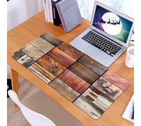 KDWJS Tappetino per mouse XXL Speed Gaming - 90x40 cm - XXL Mousepad - base antiscivolo - migliora la precisione e la velocità - Cronache di legno, una raccolta di vari modelli di texture intricate d