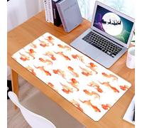 KDWJS Tappetino per mouse XXL Speed Gaming - 90x40 cm - XXL Mousepad - base antiscivolo - migliora la precisione e la velocità - Illustrazione simbolica antica dell'occhio celeste a bolla del pesce r