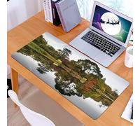 KDWJS Tappetino per mouse XXL Speed Gaming - 90x40 cm - XXL Mousepad - base antiscivolo - migliora la precisione e la velocità - Un lago calmo con un riflesso perfetto di una varietà di alberi che fo