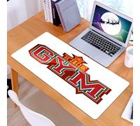 KDWJS Tappetino per mouse XXL Speed Gaming - 90x40 cm - XXL Mousepad - base antiscivolo - migliora la precisione e la velocità - Fitness, vibrante segno zodiacale in palestra con esercizi di bodybuil