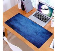 KDWJS Tappetino per mouse XXL Speed Gaming - 90x40 cm - XXL Mousepad - base antiscivolo - migliora la precisione e la velocità - Decorazioni blu navy, stile alieno marziano contemporaneo blu scuro