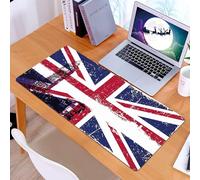 KDWJS Tappetino per mouse XXL Speed Gaming - 90x40 cm - XXL Mousepad - base antiscivolo - migliora la precisione e la velocità - Union Jack, bandiera nnica invecchiata e sporca, Big Ben Do