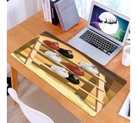 KDWJS Tappetino per mouse XXL Speed Gaming - 90x40 cm - XXL Mousepad - base antiscivolo - migliora la precisione e la velocità - Le galline dormono su un trespolo in un pollaio raster