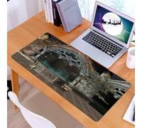 KDWJS Tappetino per mouse XXL Speed Gaming - 90x40 cm - XXL Mousepad - base antiscivolo - migliora la precisione e la velocità - Patio gotico e mistico incanta il pozzo dei desideri con l'edera alla
