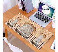 KDWJS Tappetino per mouse XXL Speed Gaming - 90x40 cm - XXL Mousepad - base antiscivolo - migliora la precisione e la velocità - Fontana a mosaico a Rabat, Marocco