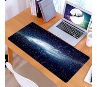 KDWJS Tappetino per mouse XXL Speed Gaming - 90x40 cm - XXL Mousepad - base antiscivolo - migliora la precisione e la velocità - Galassia a spirale nel vasto universo, Il mare di stelle nella misteri