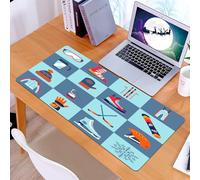 KDWJS Tappetino per mouse XXL Speed Gaming - 90x40 cm - XXL Mousepad - base antiscivolo - migliora la precisione e la velocità - Sport invernali e freddo, sci, pattinaggio su ghiaccio e inverno, atti