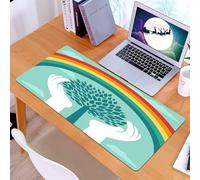 KDWJS Tappetino per mouse XXL Speed Gaming - 90x40 cm - XXL Mousepad - base antiscivolo - migliora la precisione e la velocità - Arte, rappresentazione grafica di una mano che abbraccia un albero con
