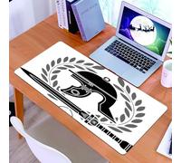 KDWJS Tappetino per mouse XXL Speed Gaming - 90x40 cm - XXL Mousepad - base antiscivolo - migliora la precisione e la velocità - Elmo romano e alloro, elmo romano e spada d'alloro, antica corona roma