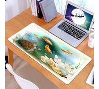 KDWJS Tappetino per mouse XXL Speed Gaming - 90x40 cm - XXL Mousepad - base antiscivolo - migliora la precisione e la velocità - L'affascinante mondo sottomarino, la sinfonia oceanica del compagno d'