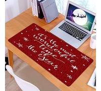 KDWJS Tappetino per mouse XXL Speed Gaming - 90x40 cm - XXL Mousepad - base antiscivolo - migliora la precisione e la velocità - Citazione, Concetto di Natale È il periodo più meraviglioso dell'anno