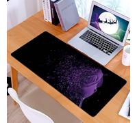 KDWJS Tappetino per mouse XXL Speed Gaming - 90x40 cm - XXL Mousepad - base antiscivolo - migliora la precisione e la velocità - Rose viola, rose viola sparse, che creano una scena sognante su uno sf