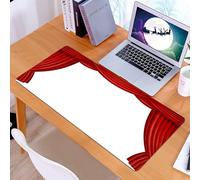 KDWJS Tappetino per mouse XXL Speed Gaming - 90x40 cm - XXL Mousepad - base antiscivolo - migliora la precisione e la velocità - Ingresso classico sul palco, tende rosse per cinema o teatro dell'oper