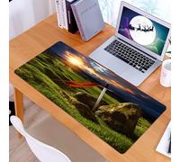 KDWJS Tappetino per mouse XXL Speed Gaming - 90x40 cm - XXL Mousepad - base antiscivolo - migliora la precisione e la velocità - Re Artù Camelot Mito leggendario in Inghilterra Ir